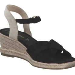 Damen Tamaris Sandaletten<28367, Plateau-Sandaletten, Damen, black
