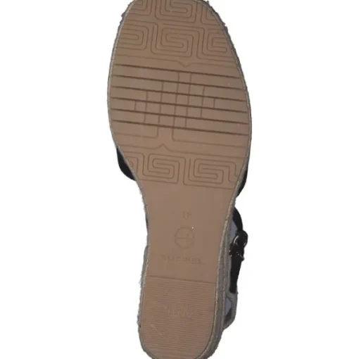 Damen Tamaris Sandaletten<28367, Plateau-Sandaletten, Damen, black