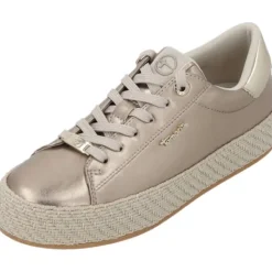 Damen Tamaris Klassische- & Business Schuhe<23713, Schnürschuhe, Damen, gold