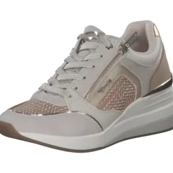 Damen Tamaris Klassische- & Business Schuhe<23703, Schnürschuhe, Damen, IVORY STRUCT