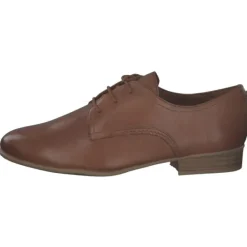 Damen Tamaris Klassische- & Business Schuhe<23218, Schnürschuhe, Damen, Braun (Nut)