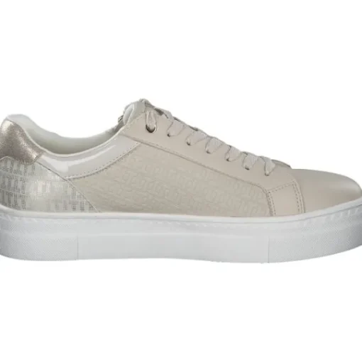 Damen Tamaris Klassische- & Business Schuhe<23313, Schnürschuhe, Damen, IVORY/GOLD