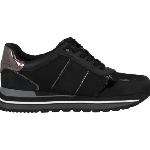 Damen Tamaris Klassische- & Business Schuhe<1-23727-42/098, Schnürschuhe, Damen, BLACK COMB