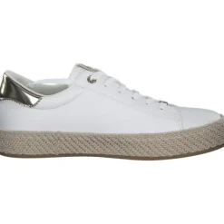 Damen Tamaris Klassische- & Business Schuhe<23713, Schnürschuhe, Damen, WHITE/GOLD