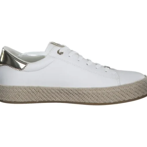 Damen Tamaris Klassische- & Business Schuhe<23713, Schnürschuhe, Damen, WHITE/GOLD
