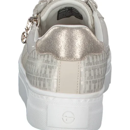 Damen Tamaris Klassische- & Business Schuhe<23313, Schnürschuhe, Damen, IVORY/GOLD
