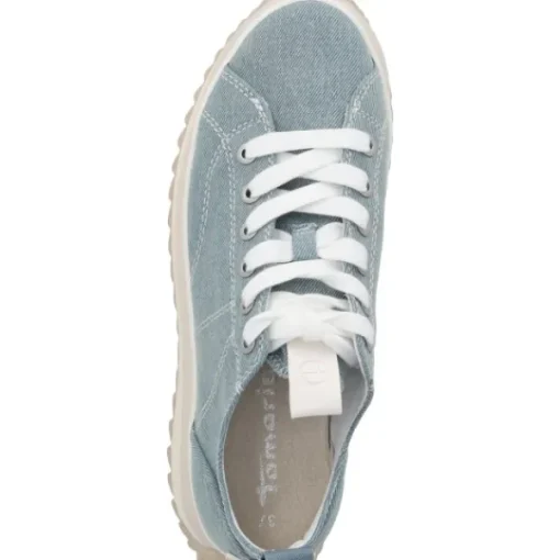 Damen Tamaris Klassische- & Business Schuhe<23731, Schnürschuhe, Damen, denim