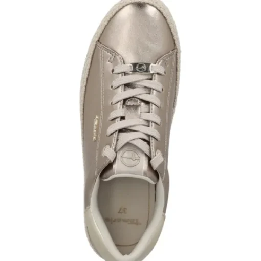 Damen Tamaris Klassische- & Business Schuhe<23713, Schnürschuhe, Damen, gold