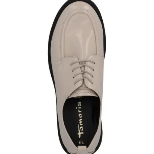 Damen Tamaris Klassische- & Business Schuhe<23751-41, Schnürschuhe, Damen, Ivory