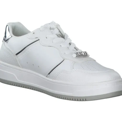 Damen Tamaris Klassische- & Business Schuhe<23729, Schnürschuhe, Damen, Weiß