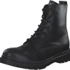 Damen Tamaris Stiefel<25269, Schnürstiefeletten, Damen, Schwarz