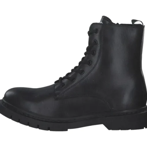 Damen Tamaris Stiefel<25269, Schnürstiefeletten, Damen, Schwarz