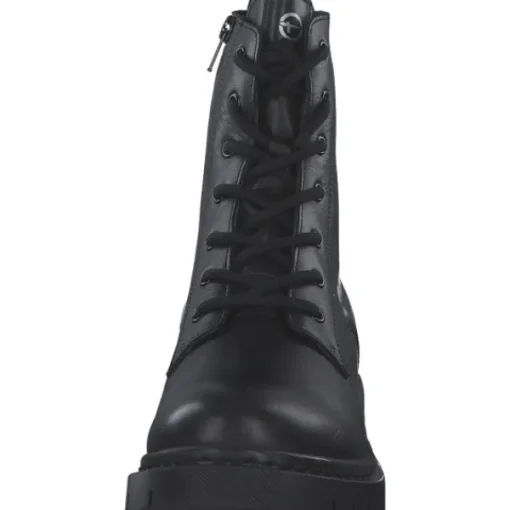 Damen Tamaris Stiefel<25269, Schnürstiefeletten, Damen, Schwarz