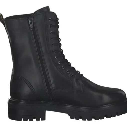 Damen Tamaris Stiefel<26286, Schnürstiefeletten, Damen, Black