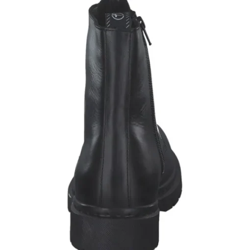 Damen Tamaris Stiefel<25269, Schnürstiefeletten, Damen, Schwarz