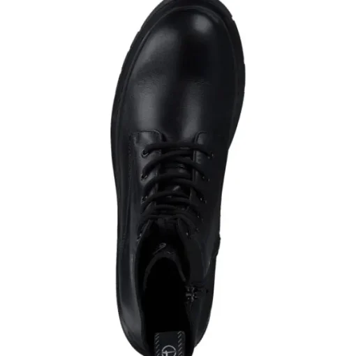 Damen Tamaris Stiefel<25269, Schnürstiefeletten, Damen, Schwarz