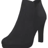 Damen Tamaris Stiefel<25097, Stiefeletten, Damen, Schwarz
