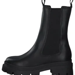Damen Tamaris Stiefel<25498, Stiefeletten, Damen, BLACK LEATHER
