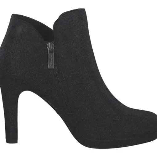 Damen Tamaris Stiefel<25097, Stiefeletten, Damen, Schwarz