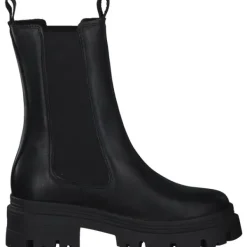 Damen Tamaris Stiefel<25498, Stiefeletten, Damen, BLACK LEATHER