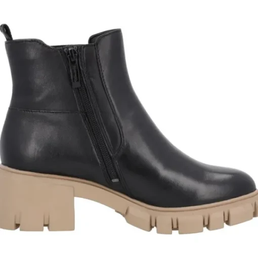 Damen Tamaris Stiefel<25419, Stiefeletten, Damen, Schwarz