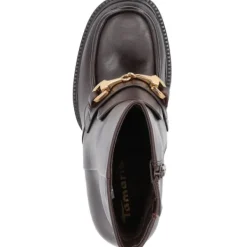 Damen Tamaris Stiefel<25358, Stiefeletten, Damen, Braun (Mahagony)