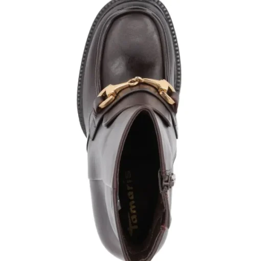 Damen Tamaris Stiefel<25358, Stiefeletten, Damen, Braun (Mahagony)