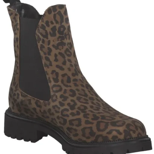 Damen Tamaris Stiefel<1-25849-43/360, Stiefeletten, Damen, Braun (Leopard)