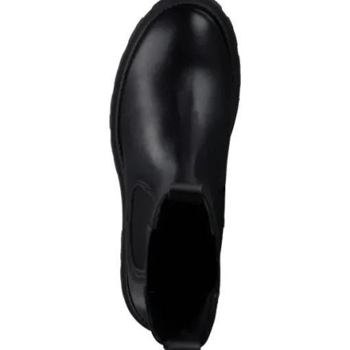 Damen Tamaris Stiefel<25498, Stiefeletten, Damen, BLACK LEATHER