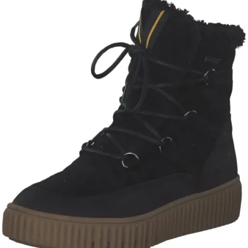 Damen Tamaris Stiefel<26816, Winterstiefeletten, Damen, Schwarz