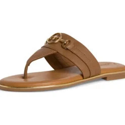 Damen Tamaris Pantoletten & Badeschuhe<27106, Zehentrenner, Damen, cognac