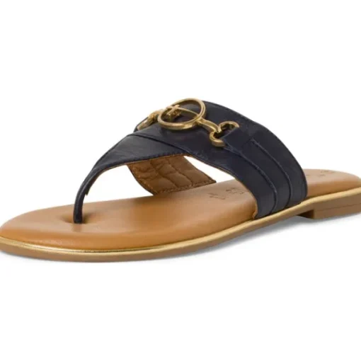 Damen Tamaris Pantoletten & Badeschuhe<27106, Zehentrenner, Damen, navy