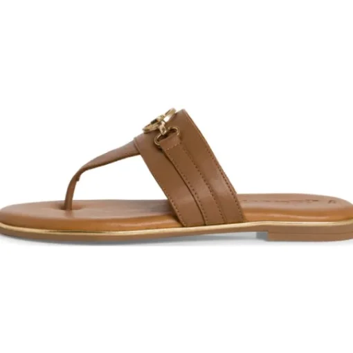 Damen Tamaris Pantoletten & Badeschuhe<27106, Zehentrenner, Damen, cognac