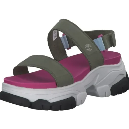 Damen Timberland Sandaletten<Adley Way Sandal 2, Keilsandaletten, Damen, dark green