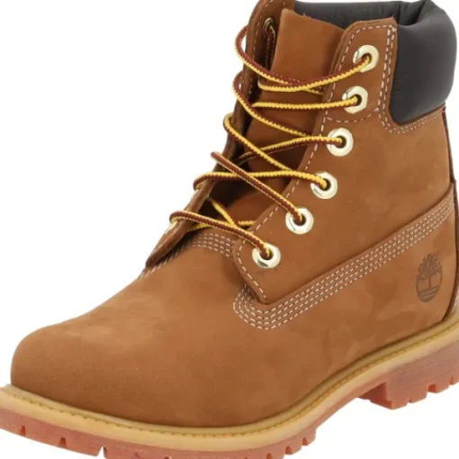 Damen Timberland Stiefel<6in Premium Boot W, Schnürstiefeletten, Damen, Braun