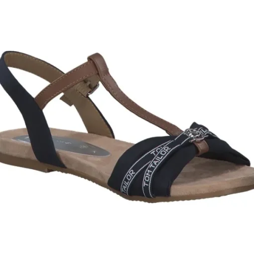 Damen Tom Tailor Sandaletten<5390220008, Keilsandaletten, Damen, NAVY