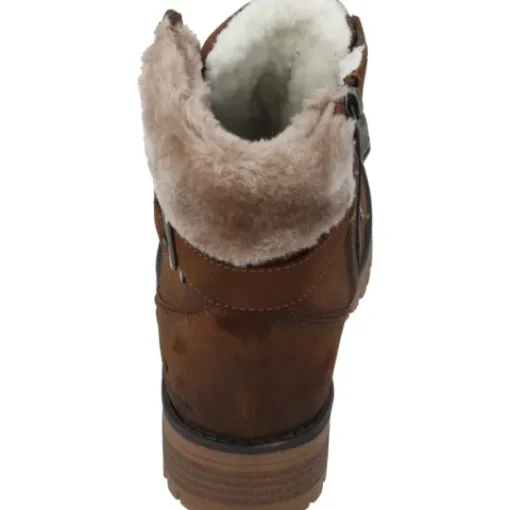 Damen Tom Tailor Stiefel<4290100014, Schnürstiefel, Damen, whisky