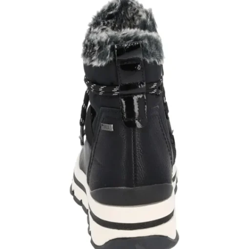 Damen Tom Tailor Stiefel<4290040, Schnürstiefel, Damen, Black Black