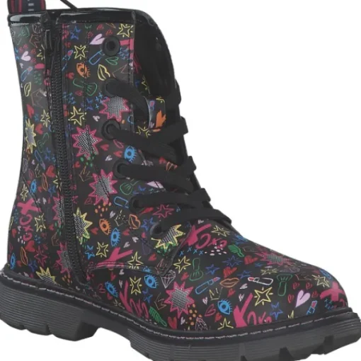 Kinder Tom Tailor Stiefel<4270160027, Stiefel, Kinder, black-multi