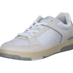 Herren Tommy Hilfiger Klassische- & Business Schuhe<FM0FM05215YBS TH BASKET STREET LTH, Klassische- & Business Schuhe, Herren, Weiß (Whit
