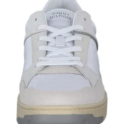 Herren Tommy Hilfiger Klassische- & Business Schuhe<FM0FM05215YBS TH BASKET STREET LTH, Klassische- & Business Schuhe, Herren, Weiß (Whit