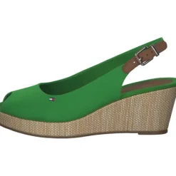 Damen Tommy Hilfiger Sandaletten<FW0FW04788, Keilsandaletten, Damen, Grün