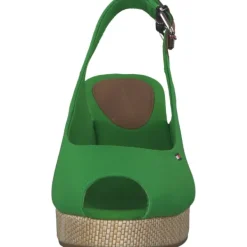 Damen Tommy Hilfiger Sandaletten<FW0FW04788, Keilsandaletten, Damen, Grün