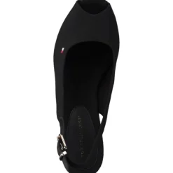 Damen Tommy Hilfiger Sandaletten<FW0FW04788, Keilsandaletten, Damen, Schwarz (Black)