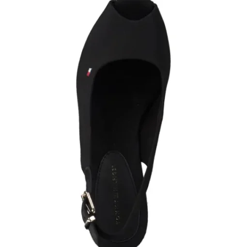 Damen Tommy Hilfiger Sandaletten<FW0FW04788, Keilsandaletten, Damen, Schwarz (Black)