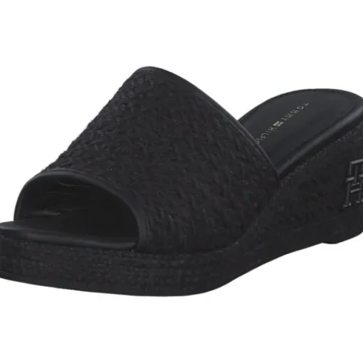 Damen Tommy Hilfiger Pantoletten & Badeschuhe<FW0FW07927, Plateau-Pantoletten, Damen, black