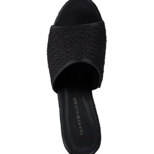 Damen Tommy Hilfiger Pantoletten & Badeschuhe<FW0FW07927, Plateau-Pantoletten, Damen, black