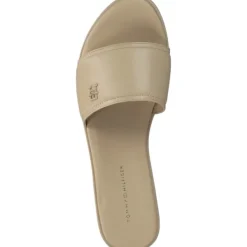 Damen Tommy Hilfiger Pantoletten & Badeschuhe<FW0FW07936, Plateau-Pantoletten, Damen, harvest wheat