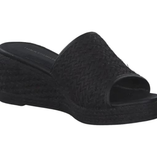 Damen Tommy Hilfiger Pantoletten & Badeschuhe<FW0FW07927, Plateau-Pantoletten, Damen, black