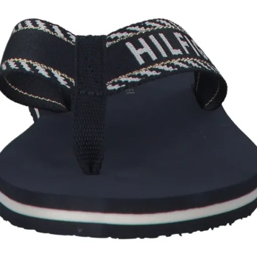 Damen Tommy Hilfiger Pantoletten & Badeschuhe<FW0FW07143, Zehentrenner, Damen, space blue